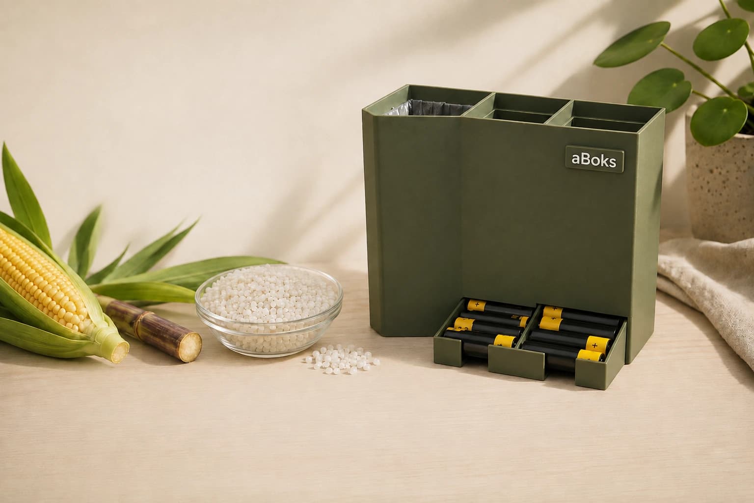 Fra plantebaserte råvarer til biobasert PLA og ferdig aBoks